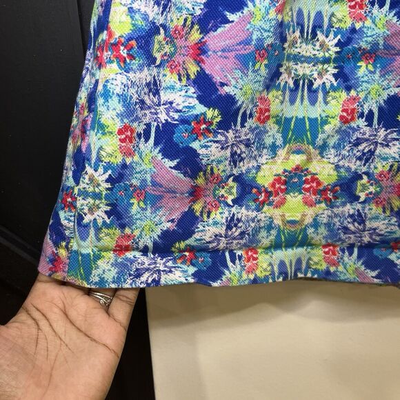 Victoria’s Secret Multicolor Tropical Floral Palm Tree Mini Skirt Size 4 - Picture 3 of 5